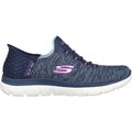 Skechers Womens Summits Dazzling Haze 149937-NVPR Navy/Purple Slip On Shoe