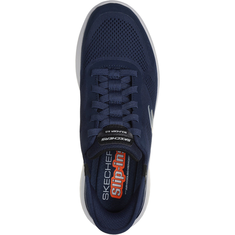 Skechers Mens Bounder 2.0 Emerged 232459-NVY Navy Slip On Shoe