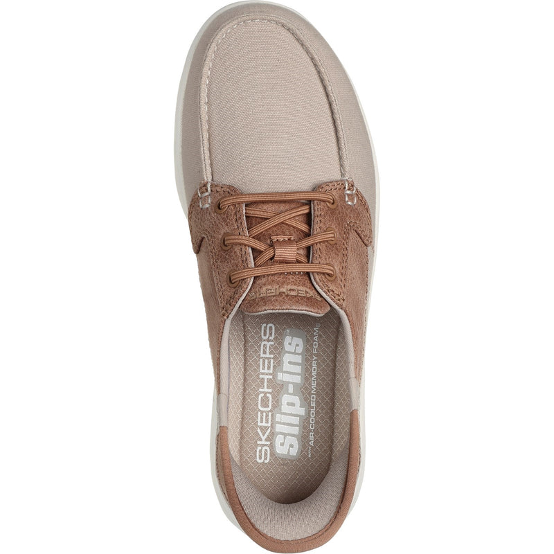 Skechers Womens On-the-GO Flex - Palmilla 136536-TPE Taupe Slip On Shoe