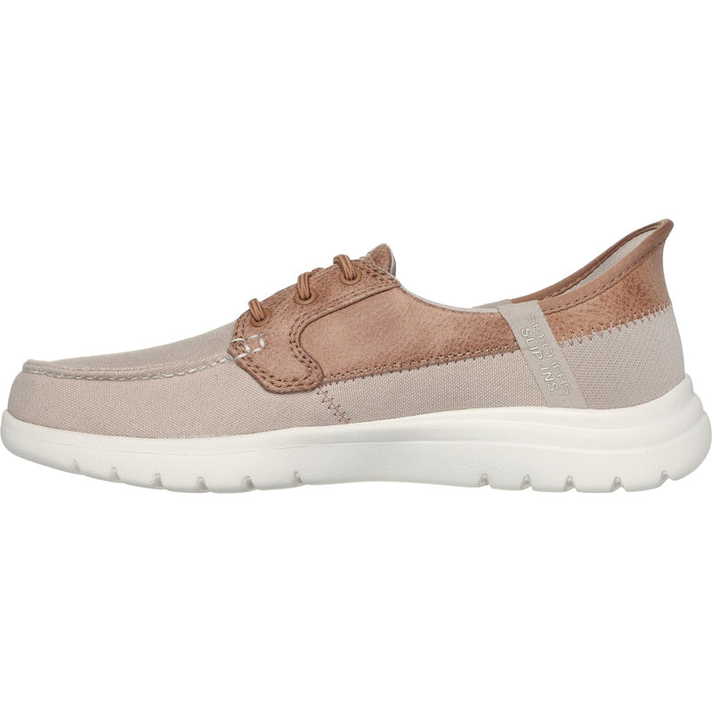 Skechers Womens On-the-GO Flex - Palmilla 136536-TPE Taupe Slip On Shoe