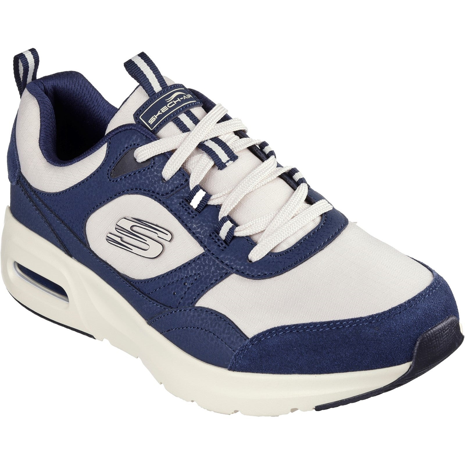 Skechers Mens Skech-Air Court - Yatton 232648-NVNT Navy/Natural Lace Up Shoe