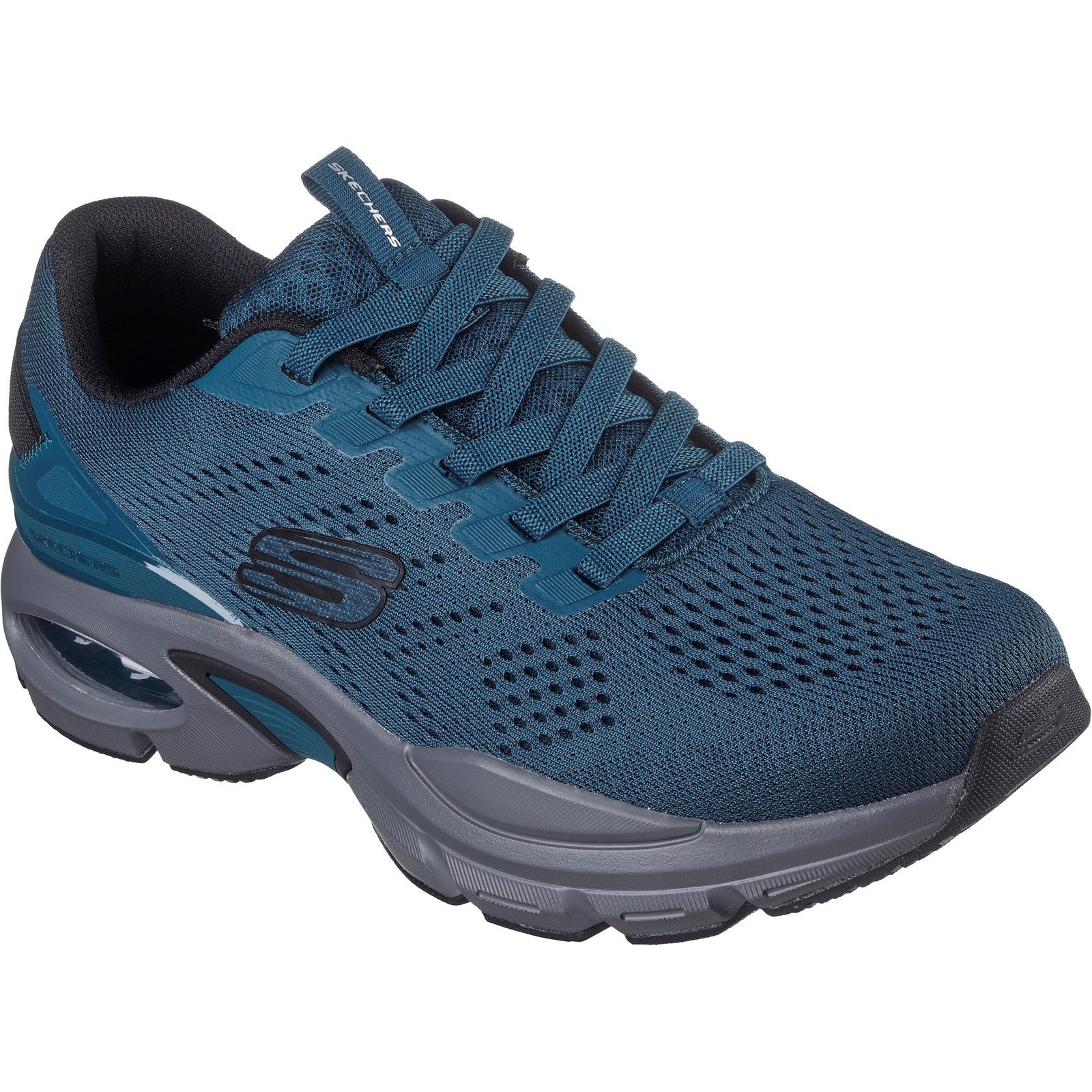 Skechers Mens Skech-Air Ventura 232655-TLBK Teal/Black Lace Up Shoe