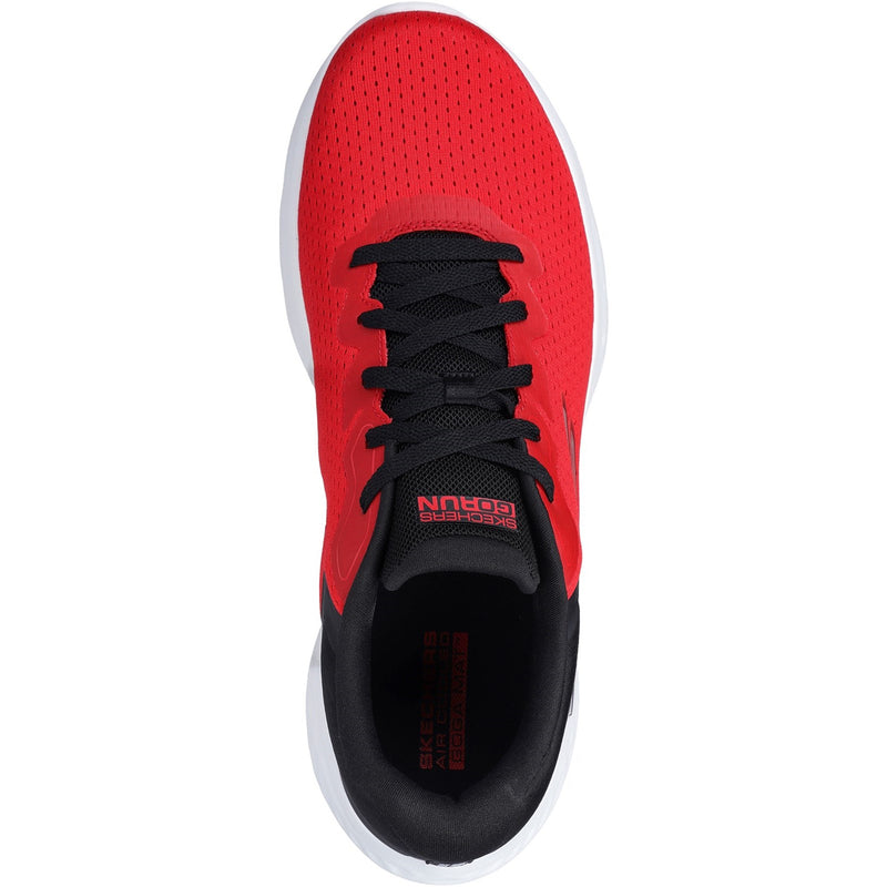 Skechers Mens GO RUN Lite - Anchorage 220898-RDBK Red/Black Lace Up Shoe