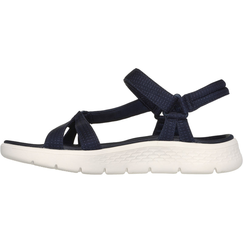 Skechers Womens GO WALK Flex Sublime 141451-NVY Navy Ankle Strap Shoe
