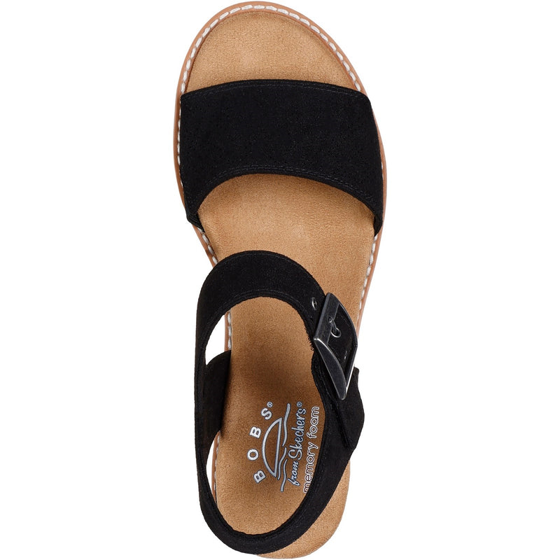 Skechers Womens Desert Kiss Serendipitous 114147-BLK Black Buckle Shoe
