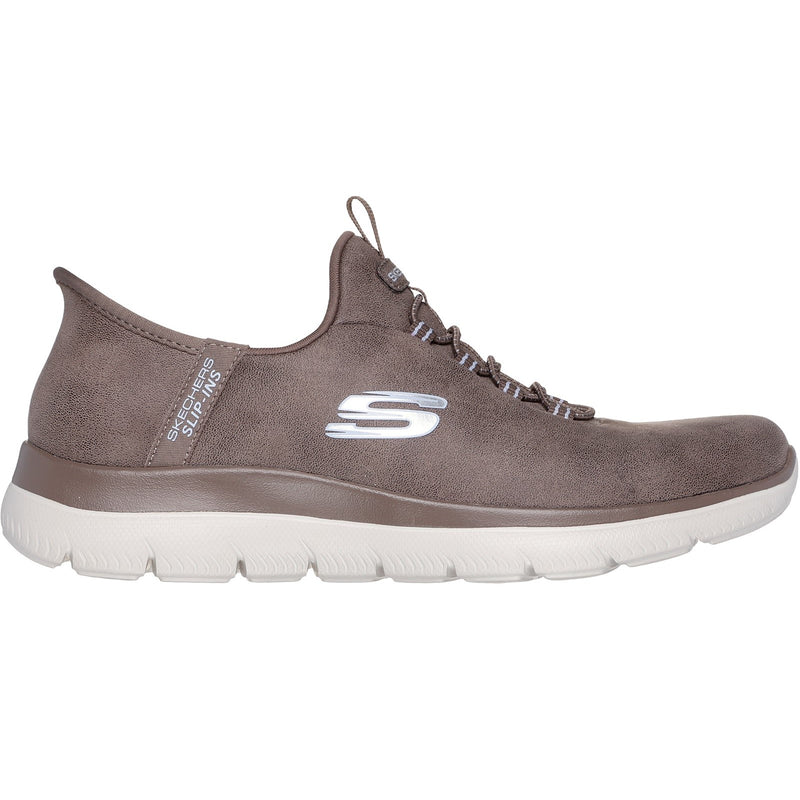 Skechers Womens Summits Unknown Trail 150254-BRN Brown Bungee Lace Shoe