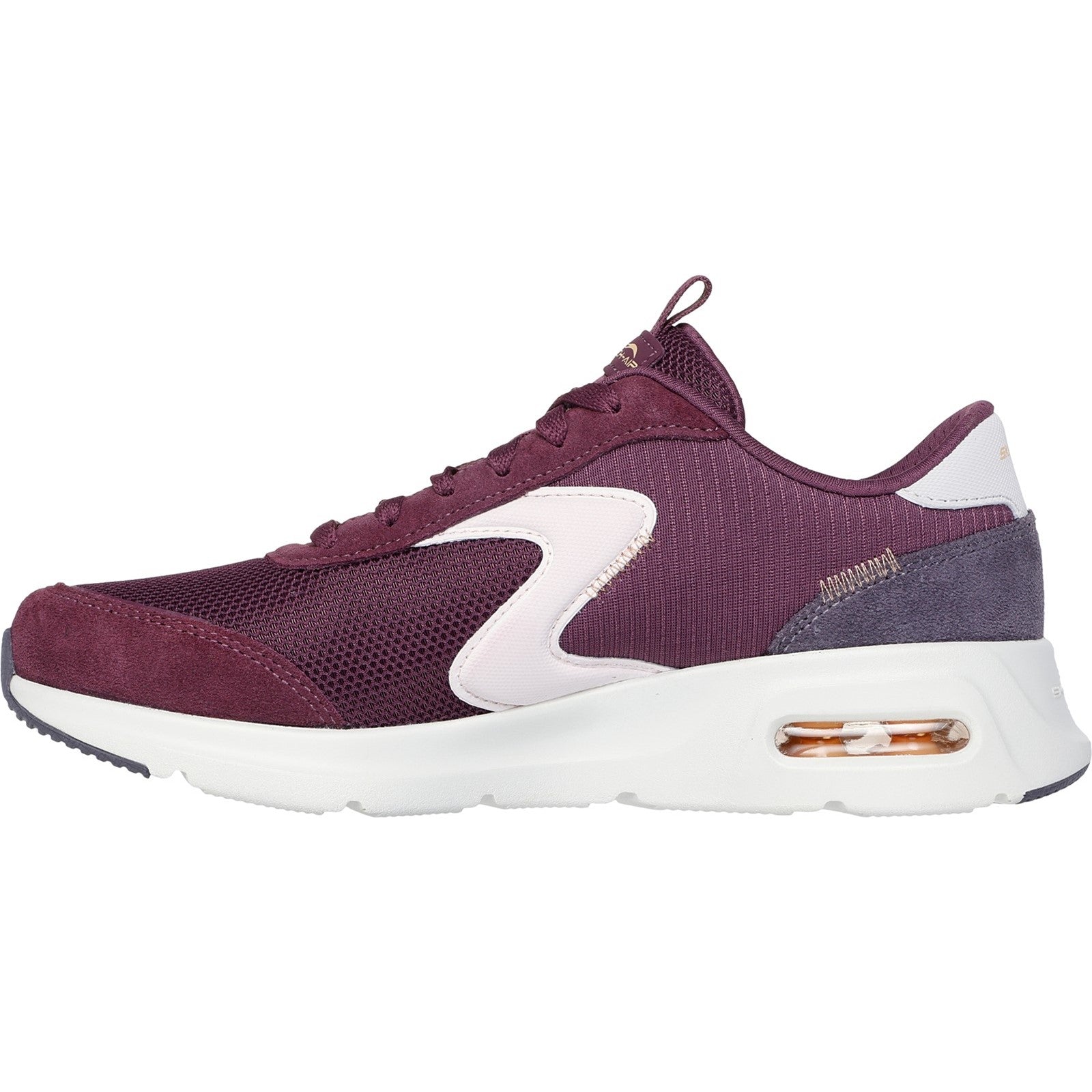Skechers Womens Skech-Air Court Air Wave 150076-BUMT Burgundy/Multi Lace Up Shoe