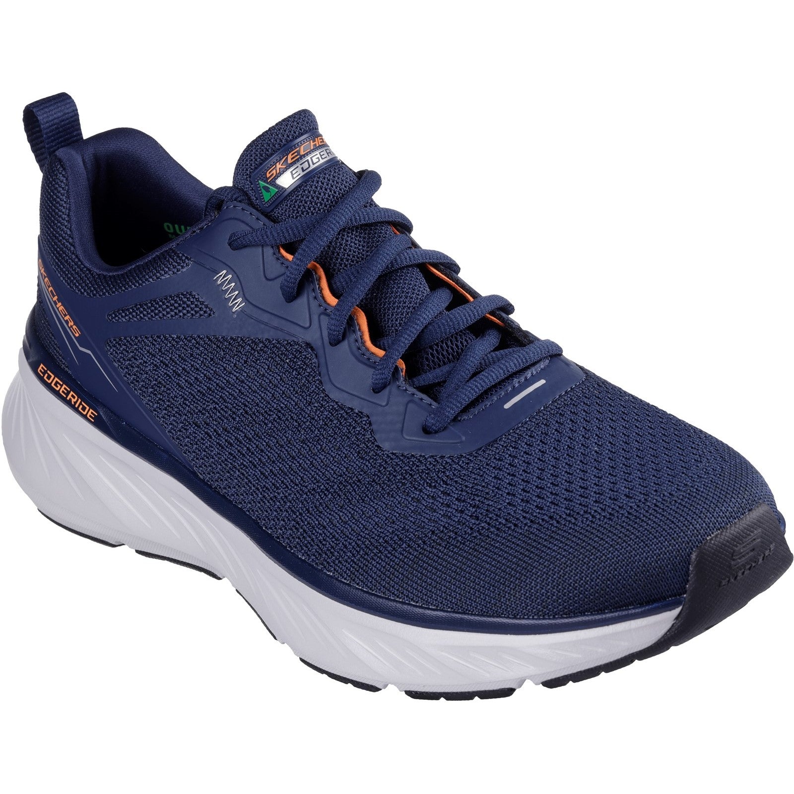 Skechers Mens Edgeride Exxo 232836-NVOR Navy/Orange Lace Up Shoe