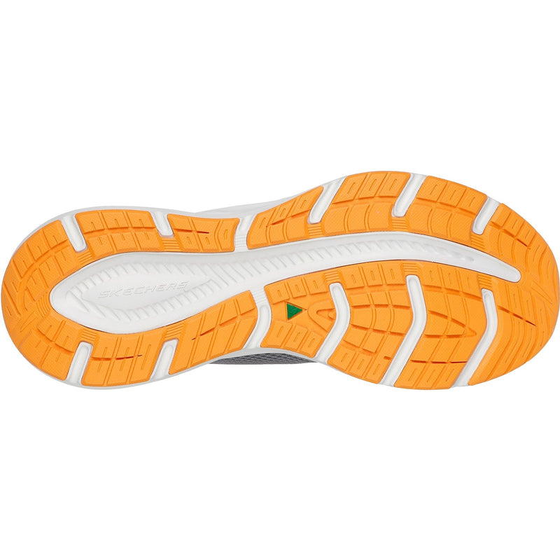 Skechers Mens Edgeride Rekze 232835-GYOR Grey/Orange Lace Up Shoe