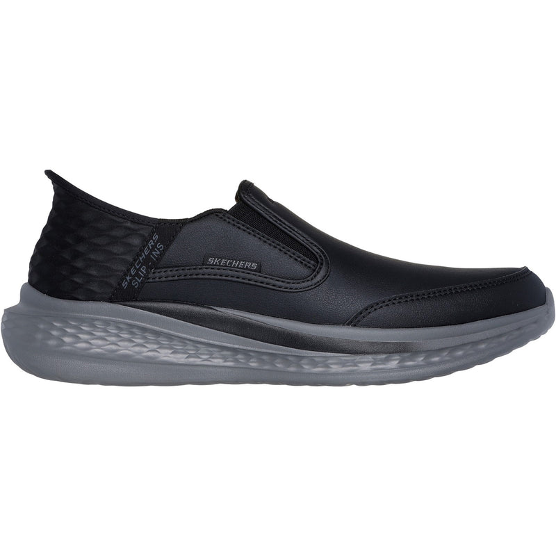 Skechers Mens Slade Cooper 205237-BLK Black Slip On Shoe