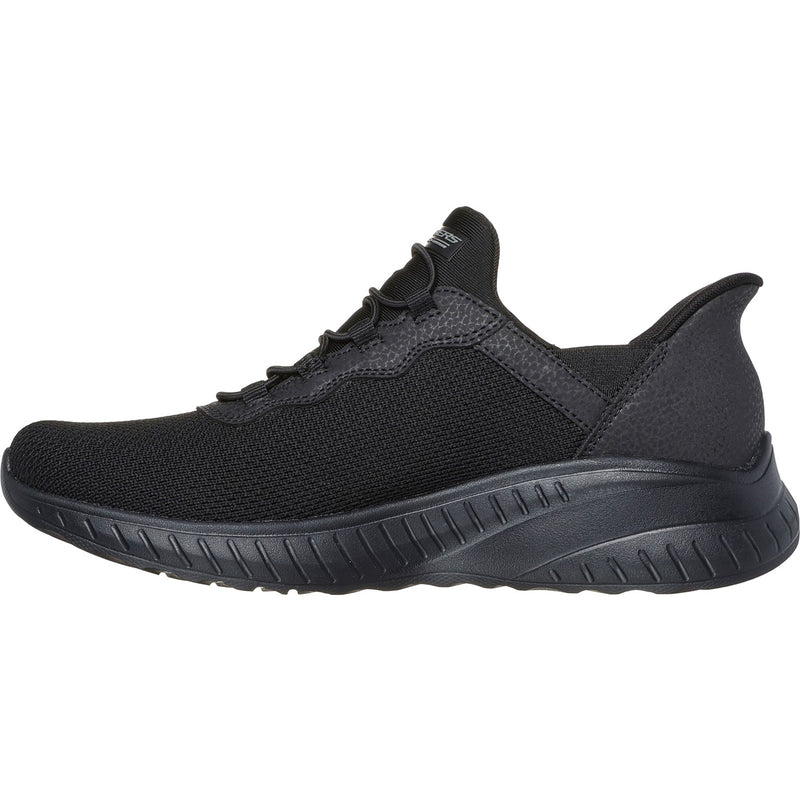 Skechers Womens BOBS Sport Squad Chaos 117500W-BBK Black Slip On Shoe