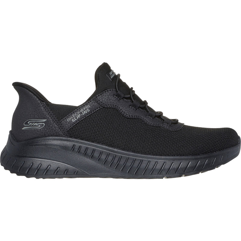 Skechers Womens BOBS Sport Squad Chaos 117500W-BBK Black Slip On Shoe