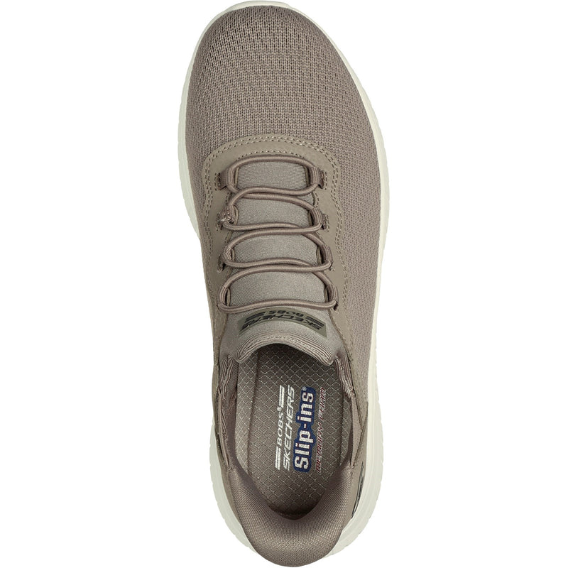 Skechers Womens BOBS Sport Squad Chaos 117500W-TPE Taupe Slip On Shoe