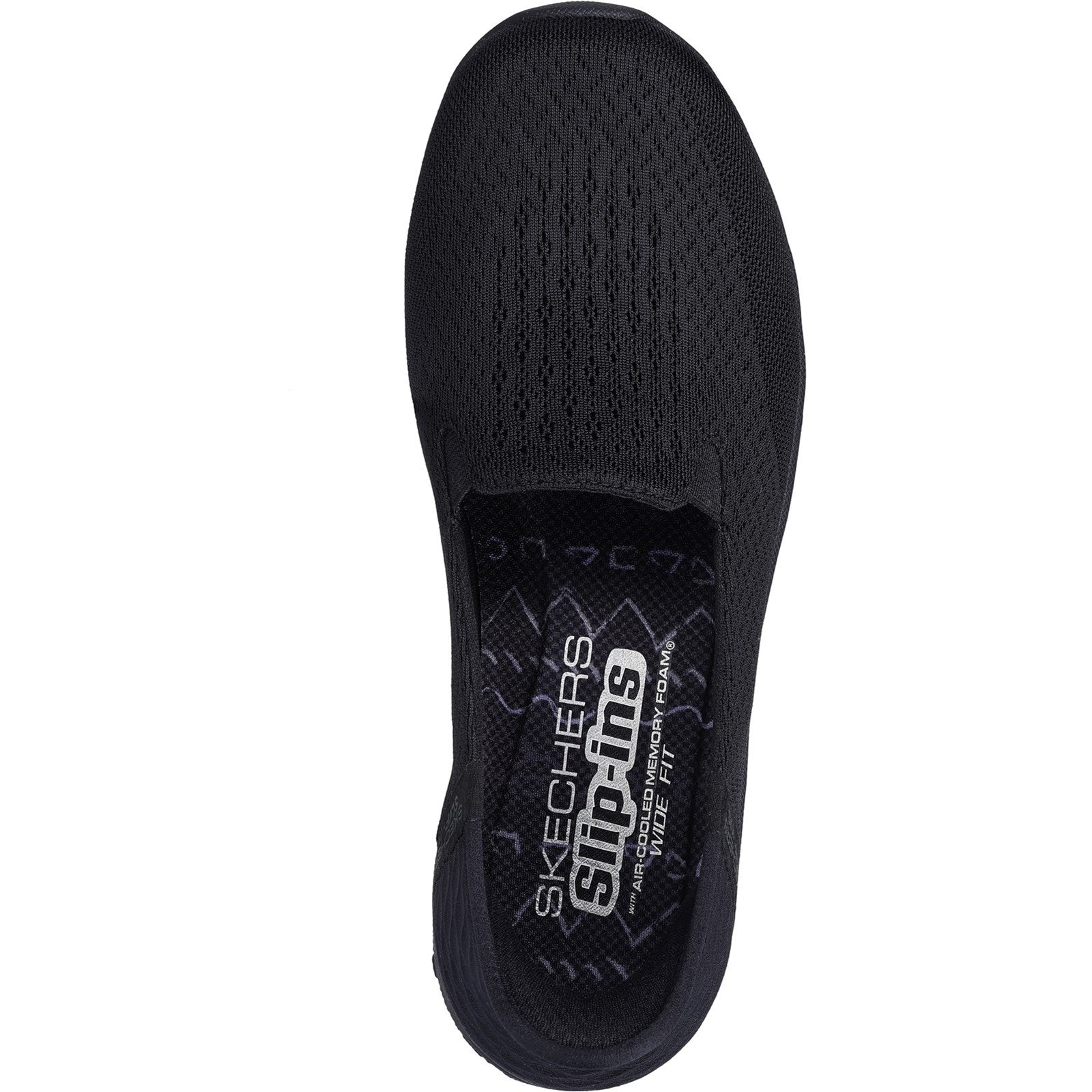 Skechers Womens Reggae Fest 2.0 Guiding 158698W-BBK Black Slip On Shoe