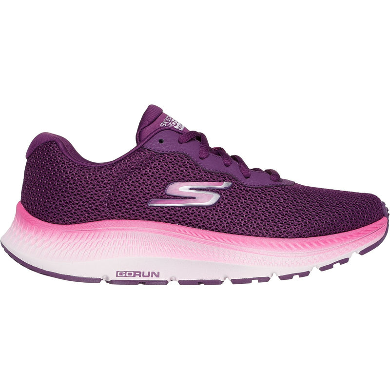 Skechers Womens Go Run Consistent 2.0 Fast Pace 128621-PLUM Plum Lace Up Shoe