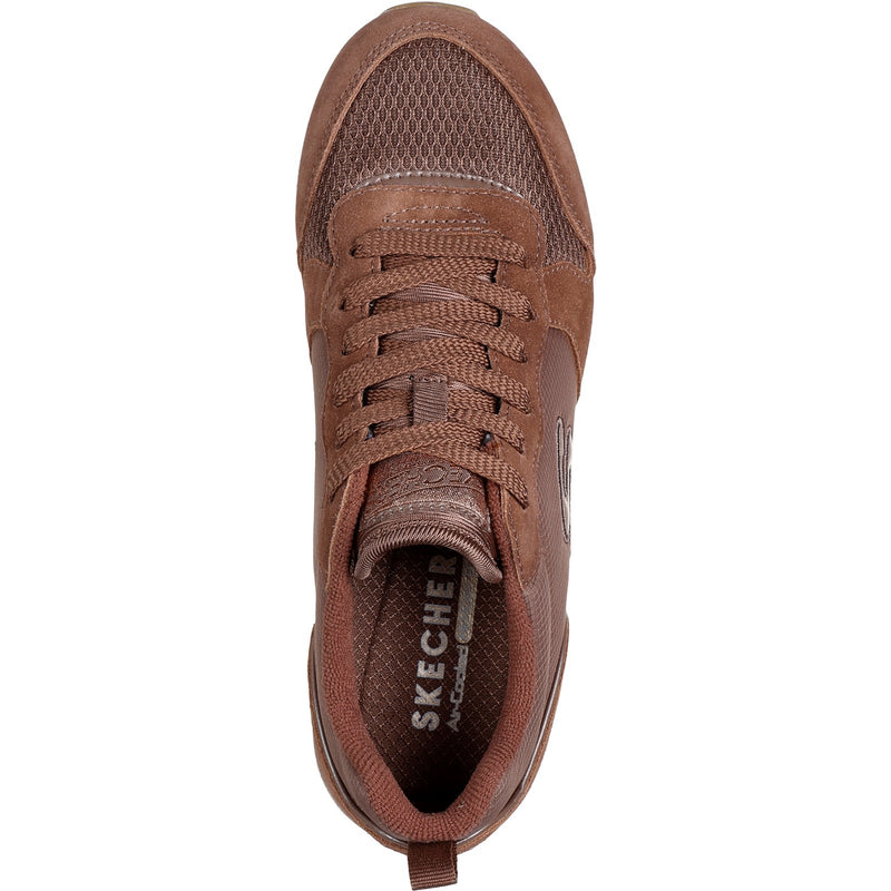 Skechers Womens OG 85 Goldn Gurl 111-CHOC Chocolate Lace Up Shoe