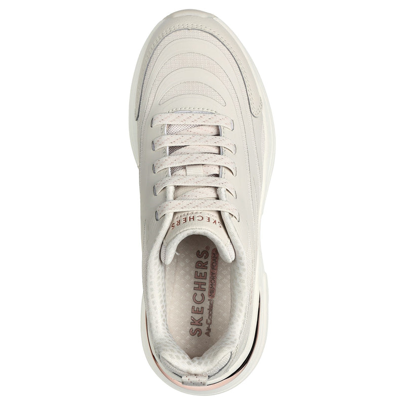 Skechers Womens Hazel Step N Flow 177575-NAT Natural Lace Up Shoe