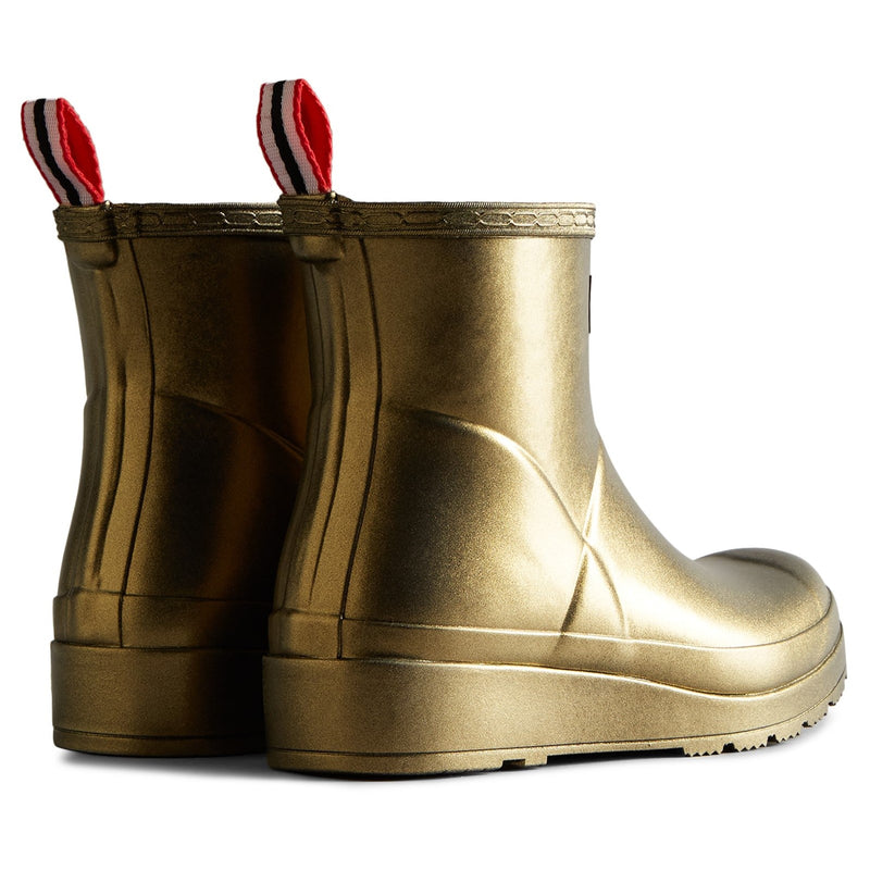 Hunter Womens Gold WFS2020NEB-GLD Nebula Play Short Wellington Boots