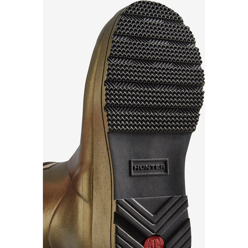 Hunter Womens Gold WFS2020NEB-GLD Nebula Play Short Wellington Boots