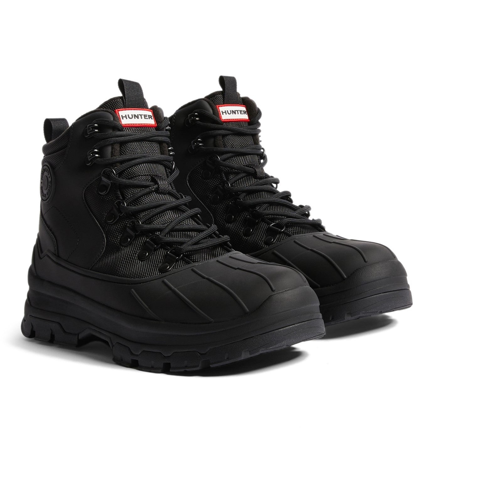 Hunter Mens  Black  MFS1000PTP-BLK Explorer Duck Boots