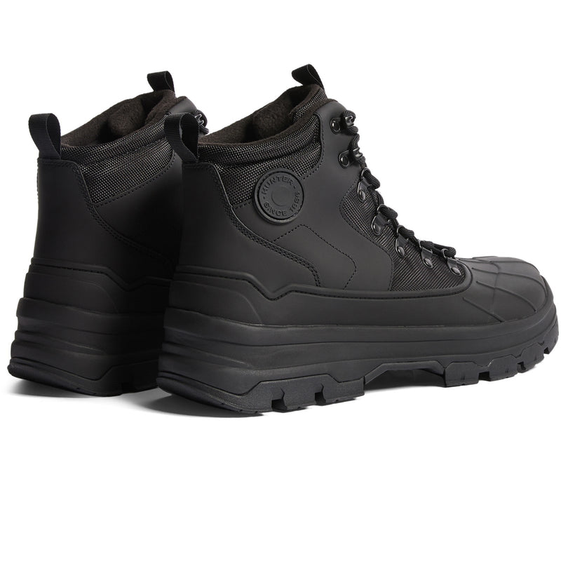 Hunter Mens  Black  MFS1000PTP-BLK Explorer Duck Boots
