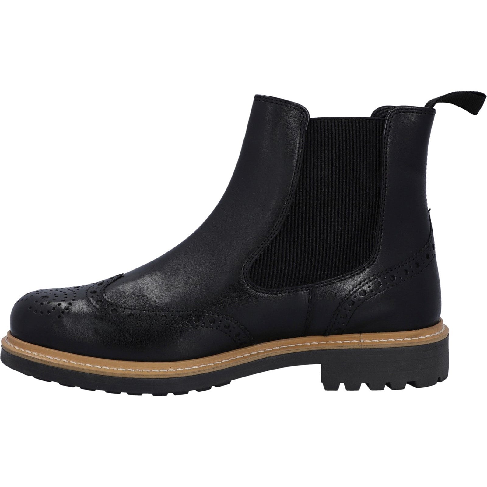 Hunter  Mens Black HFRMGB0040514-BLK Cawdor Brogue Dealer Boots