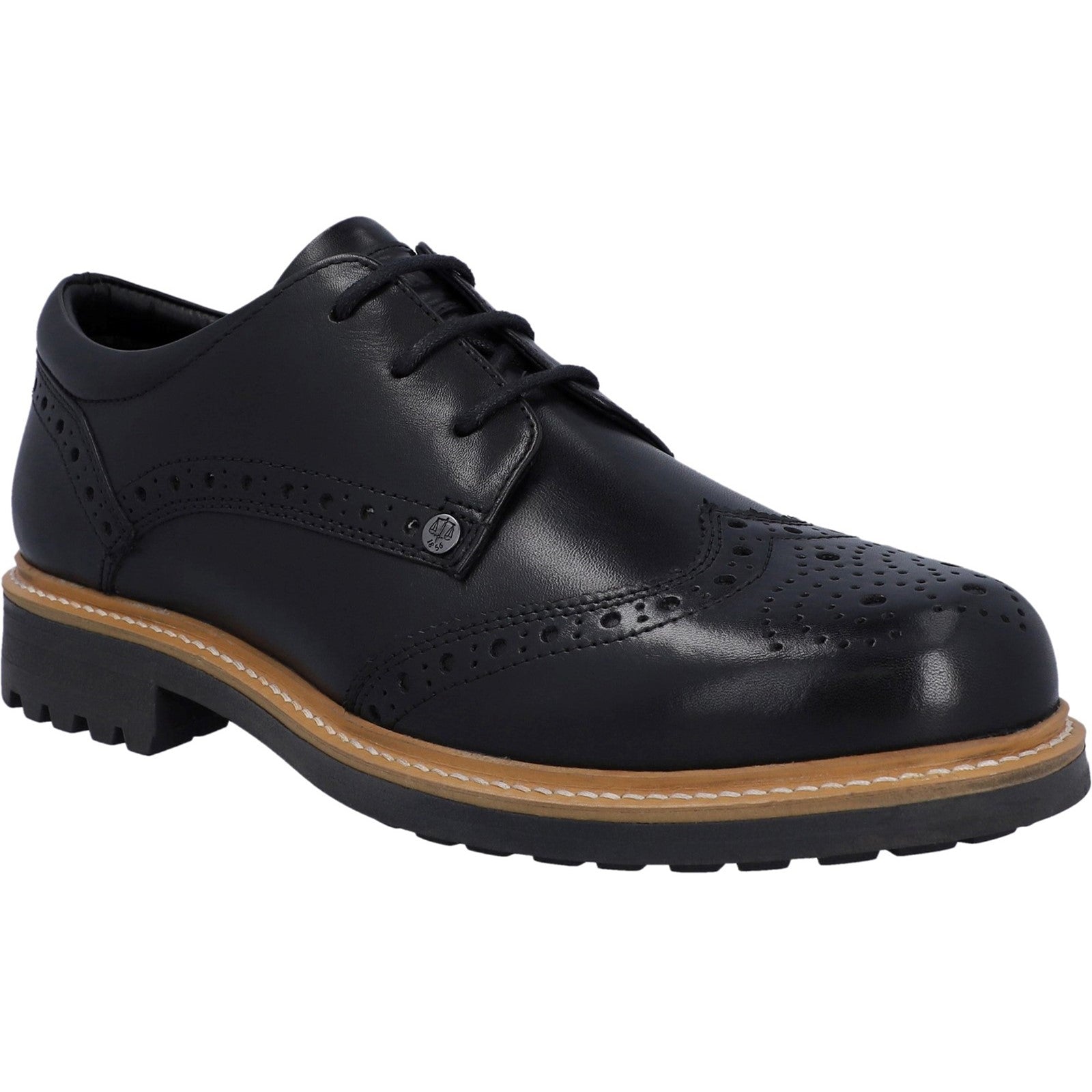 Hunter Mens Black  HFRMGB0040515-BLK Cawdor Brogue Gibson Shoes