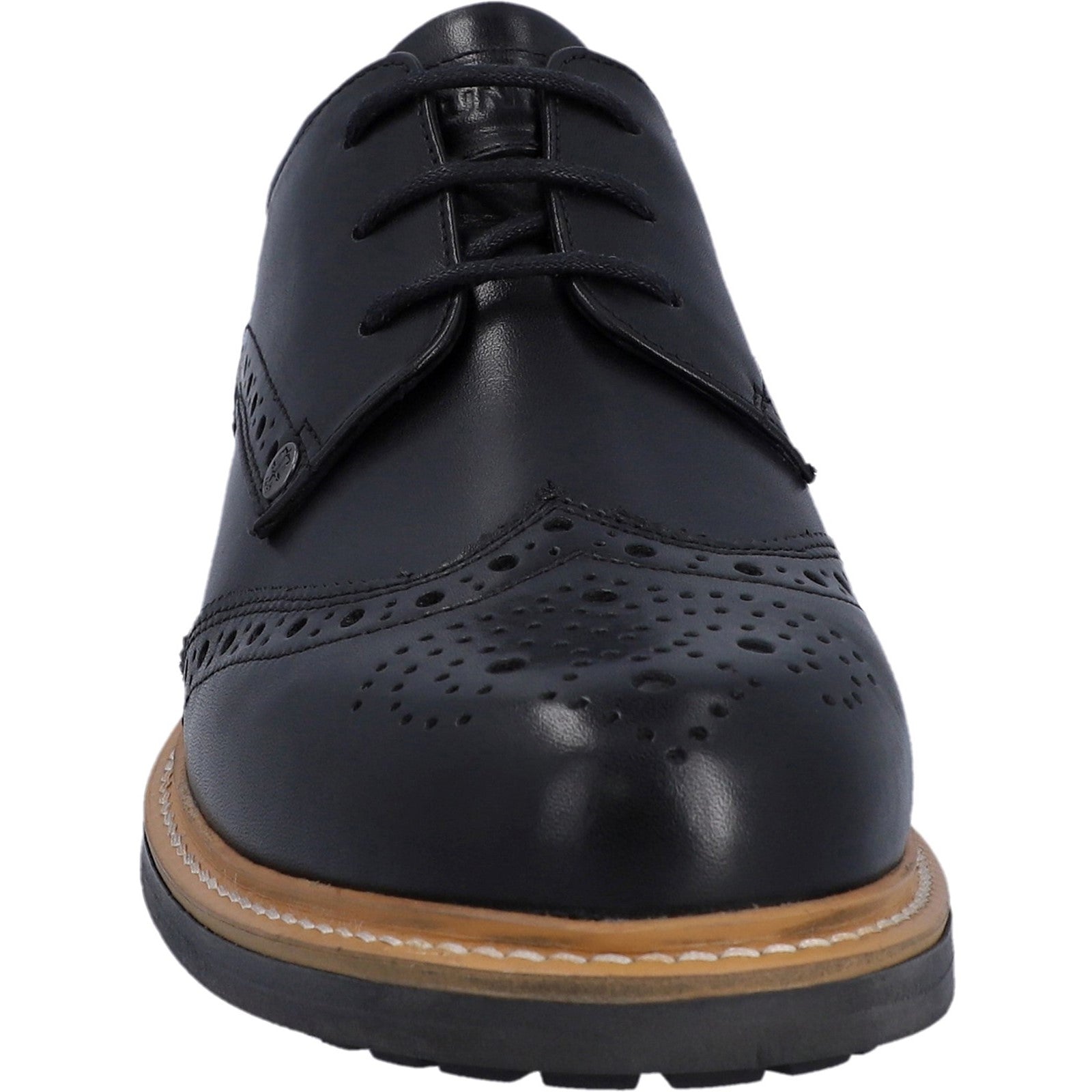 Hunter Mens Black  HFRMGB0040515-BLK Cawdor Brogue Gibson Shoes