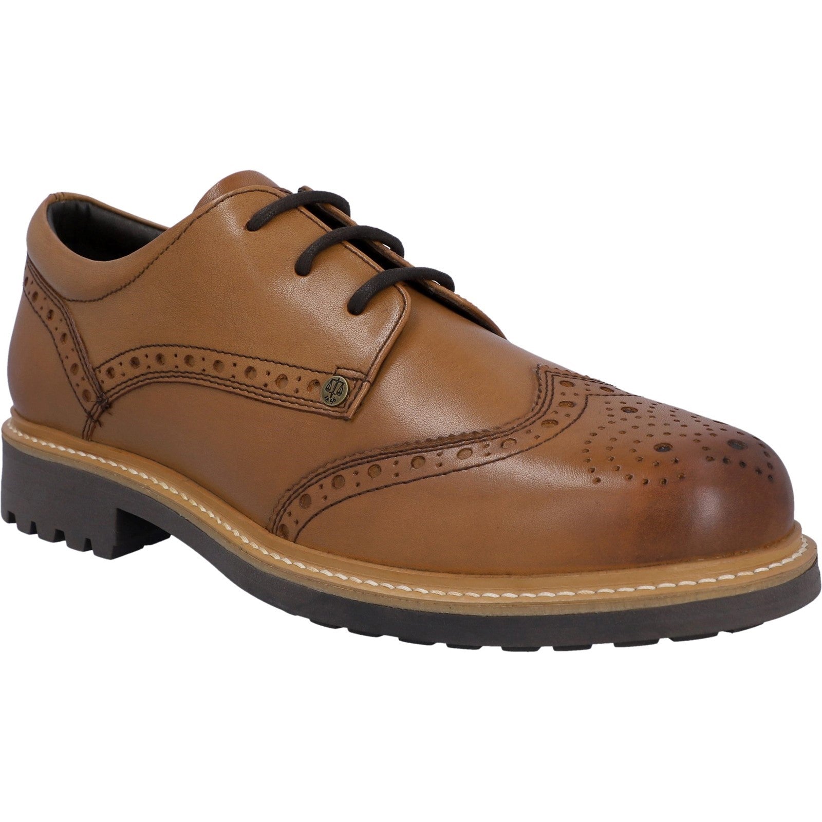 Hunter Mens Tan HFRMGB0040515-TAN Cawdor Brogue Gibson Shoes