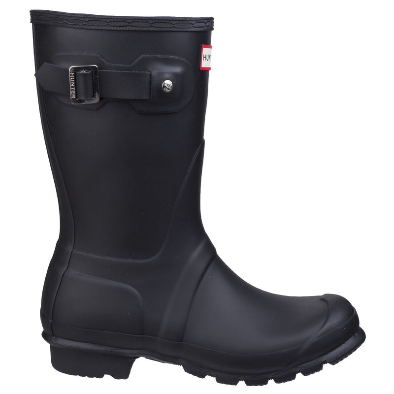 Hunter Womens Black  WFS1000RMA-BLK Original Short Wellington Boots