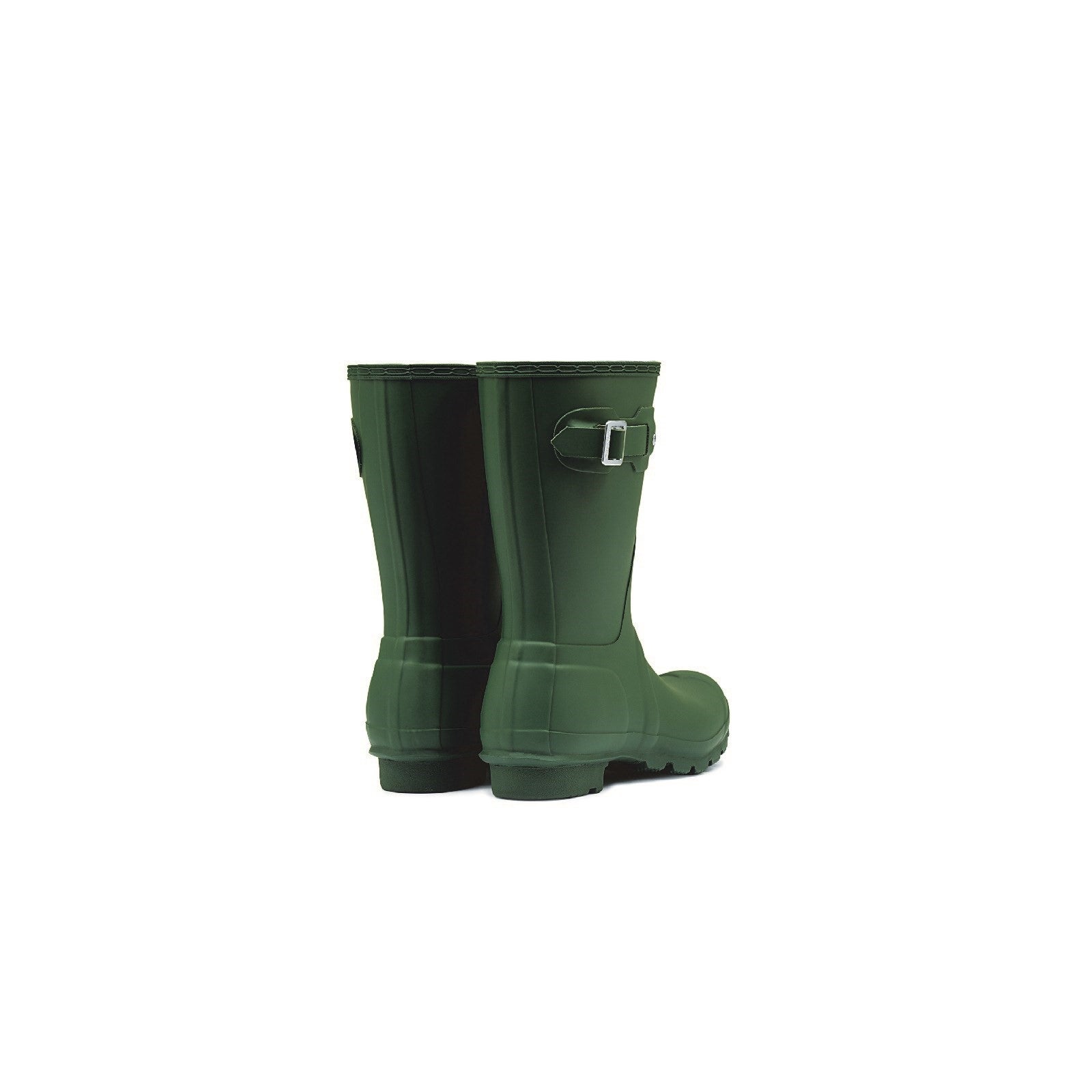 Hunter  Womens Matt Green WFS1000RMA-HGR Original Short Wellington Boots