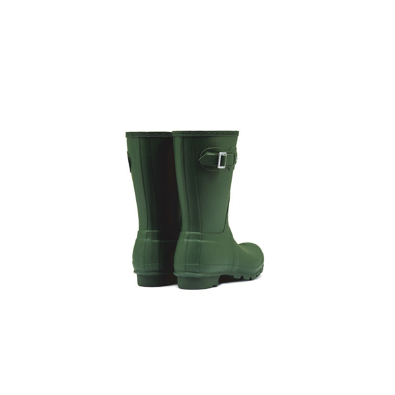 Hunter  Womens Matt Green WFS1000RMA-HGR Original Short Wellington Boots