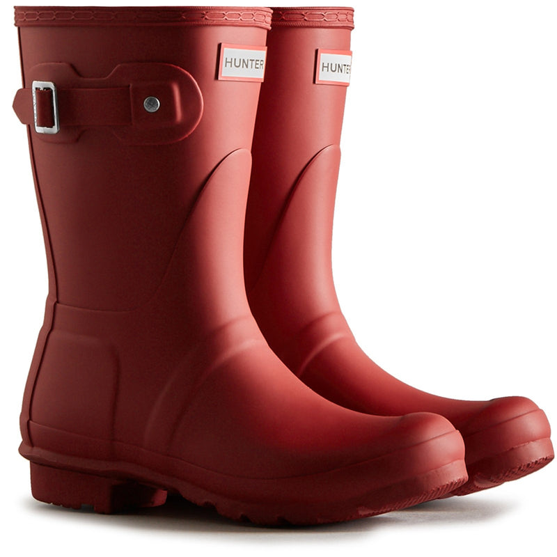 Hunter  Womens Red WFS1000RMA-MLR Original Short Wellington Boots