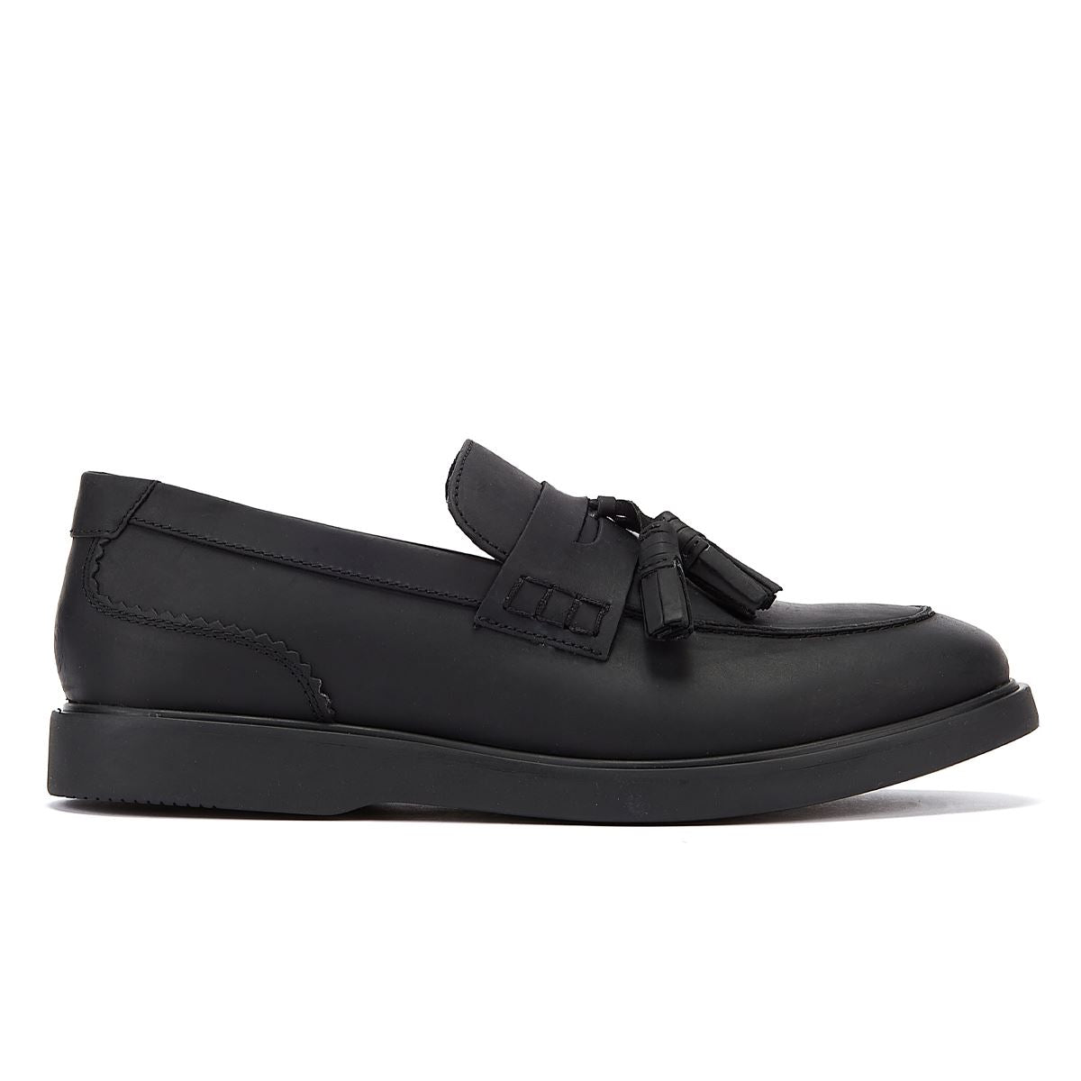 Hudson Cato Loafer Crazy Leather Men's Black Loafers