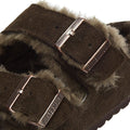 Birkenstock Arizona Shearling Mocca Brown Sandals