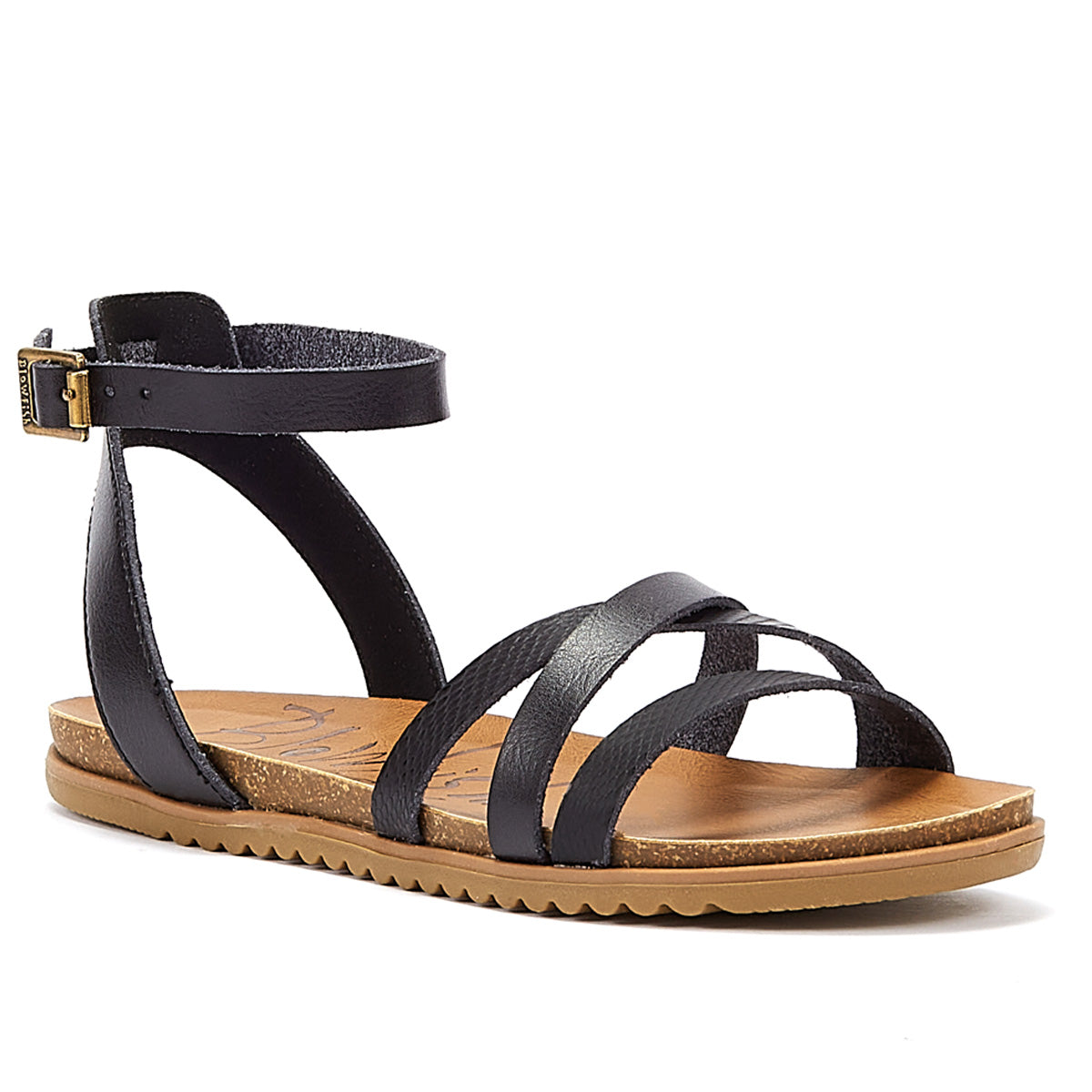 Blowfish Malibu Maylie Womens Black Dyecut Sandals