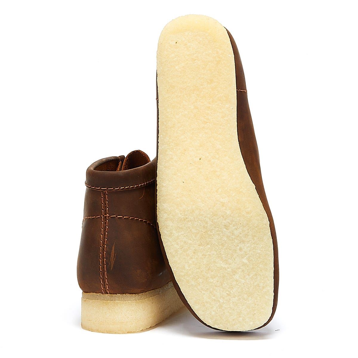 Clarks Wallabee Beeswax Men's Brown Boots