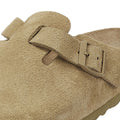 Birkenstock Boston Suede Faded Khaki Grey Clogs