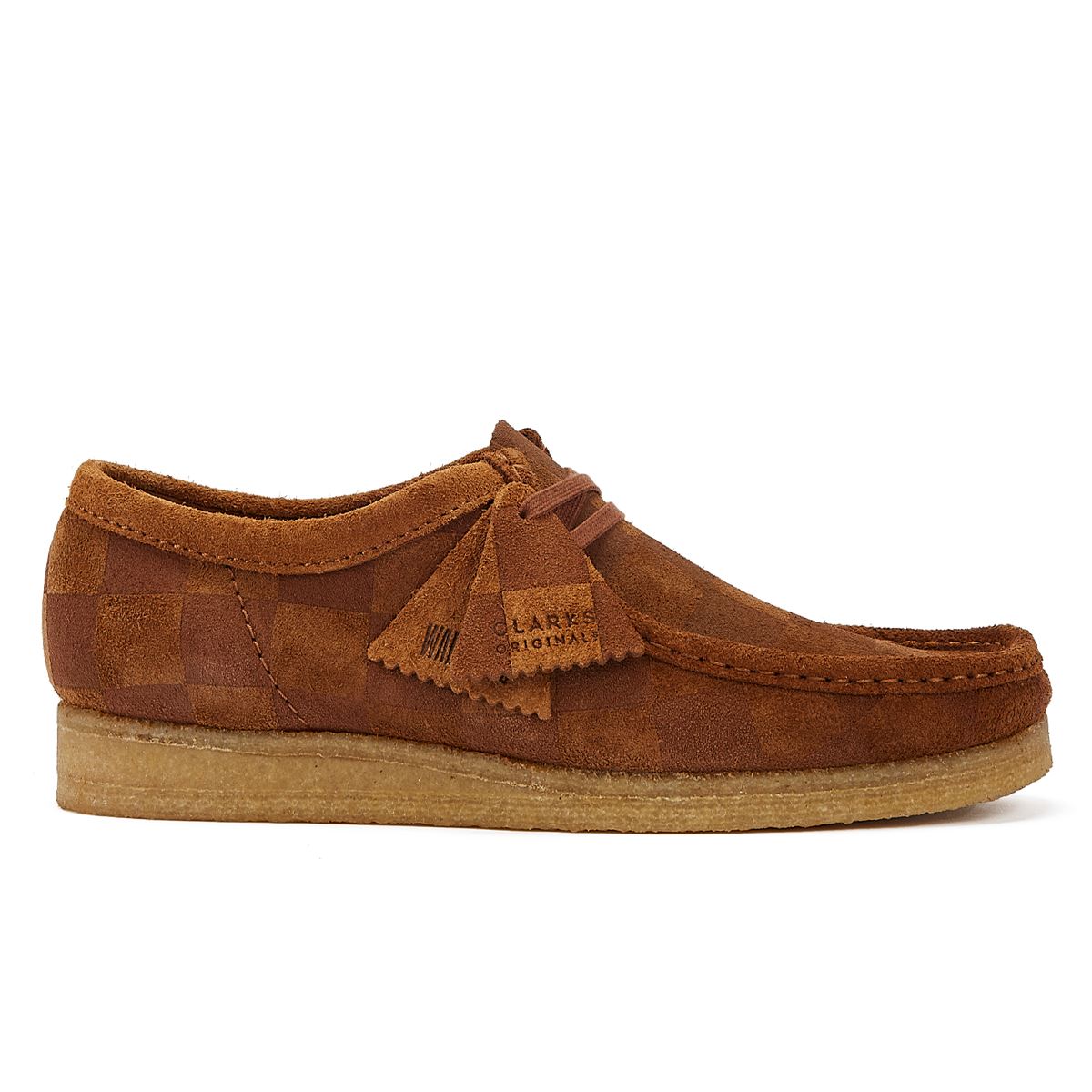 Clarks Originals Wallabee Check Men's Brown Lace-Up Shoes