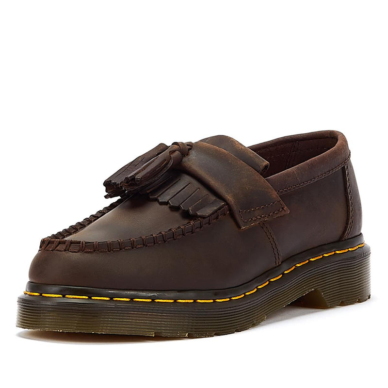 Dr. Martens Adrian Crazy Horse Brown Loafers – Tower-London.US