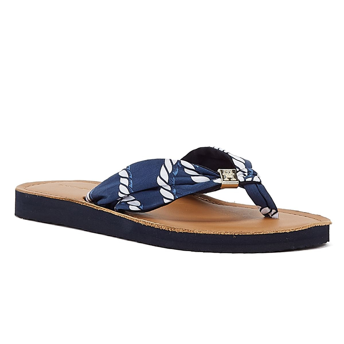 Tommy Hilfiger Elevated Beach Sandal Print Navy Women's Blue Sandal