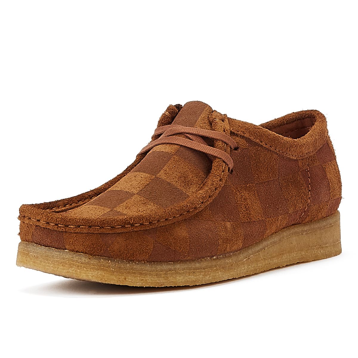 Clarks Originals Wallabee Check Men's Brown Lace-Up Shoes