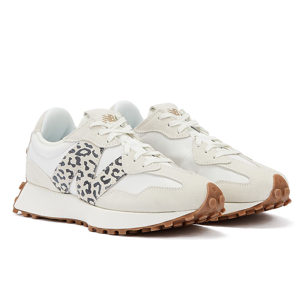 New Balance 327 Animal Print Sea Salt Women's White Sneakers