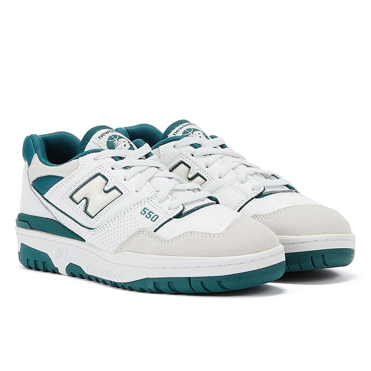 New Balance 550 White/Green Sneakers