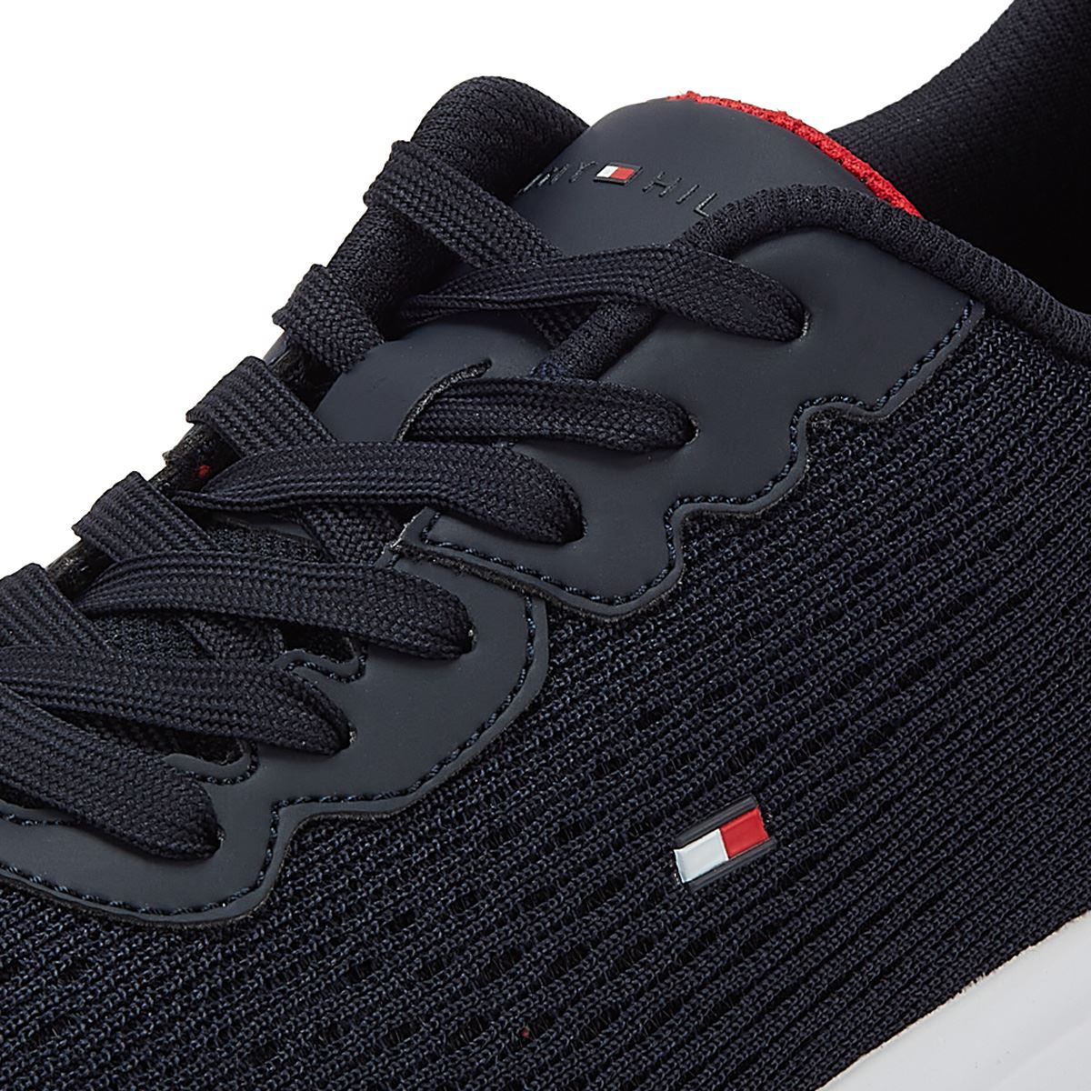 Tommy Hilfiger Light Runner Knit Flag Desert Sky Men's Black Sneakers
