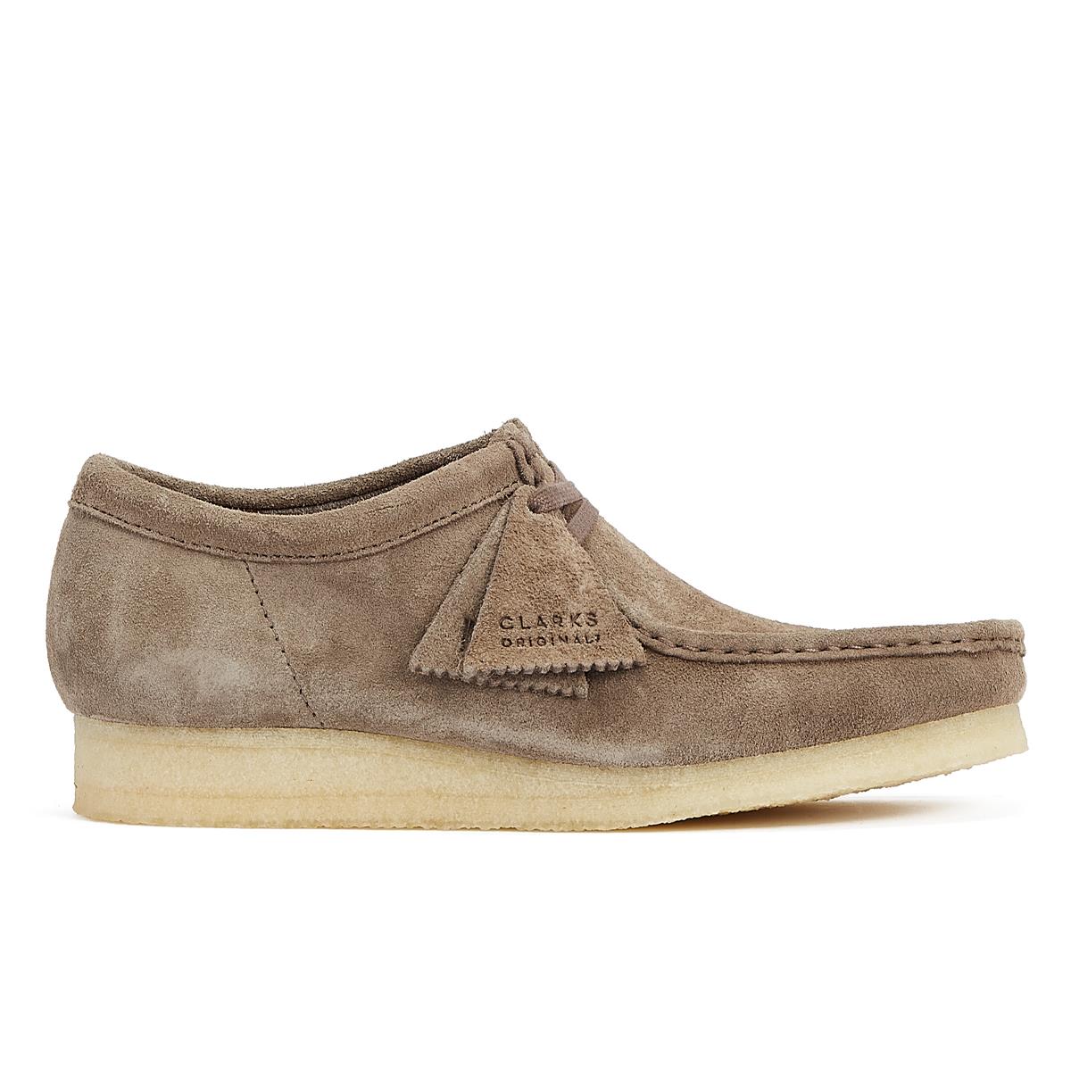 Clarks Originals Wallabee Suede Men's Grey Lace-Up Shoes
