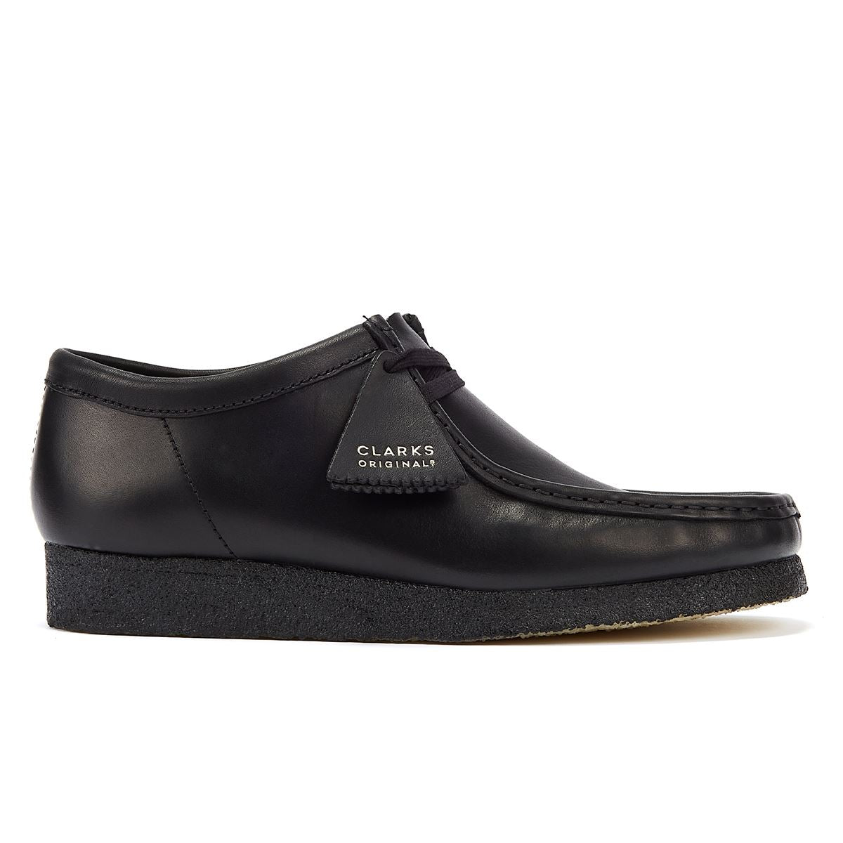 Clarks Wallabee Leather Men's Black Lace-Up Shoes