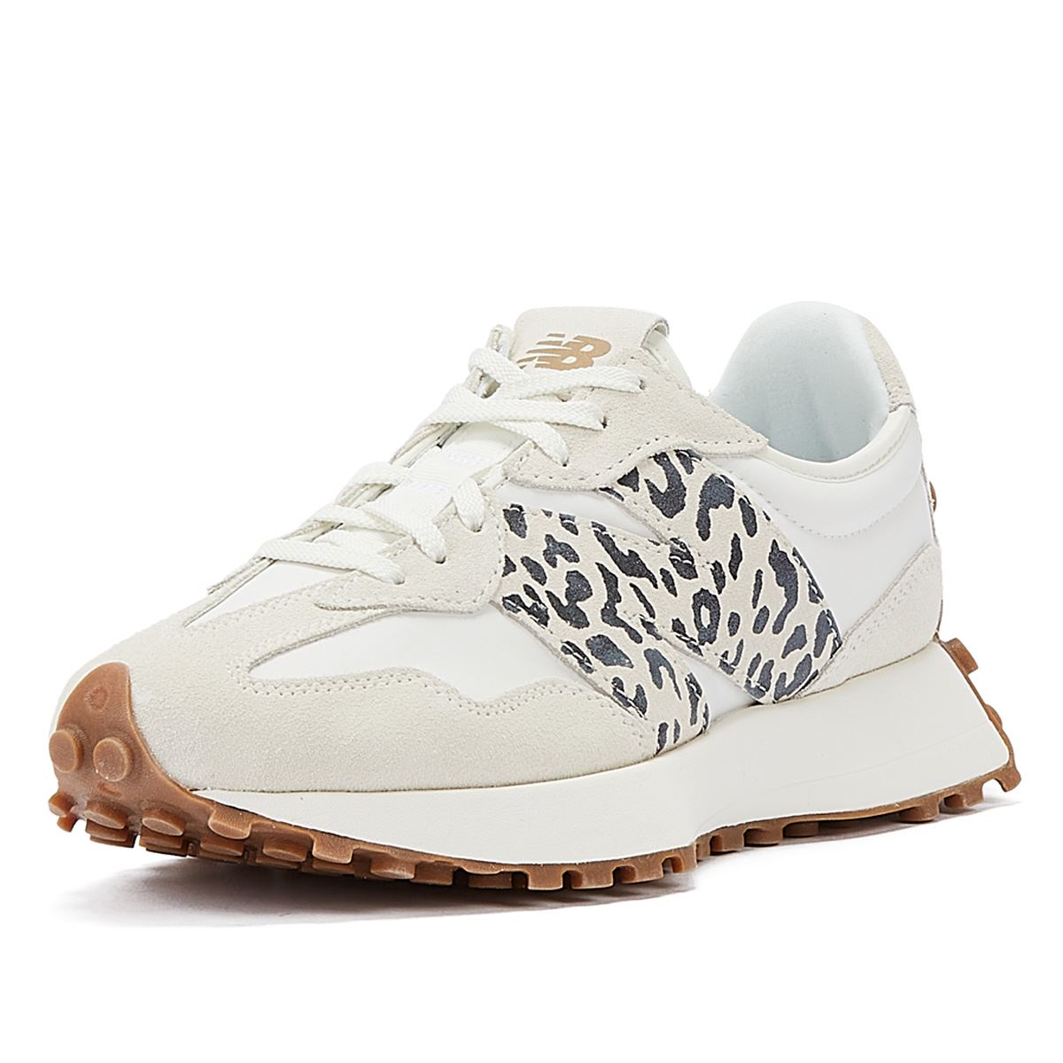 New Balance 327 Animal Print Sea Salt Women's White Sneakers