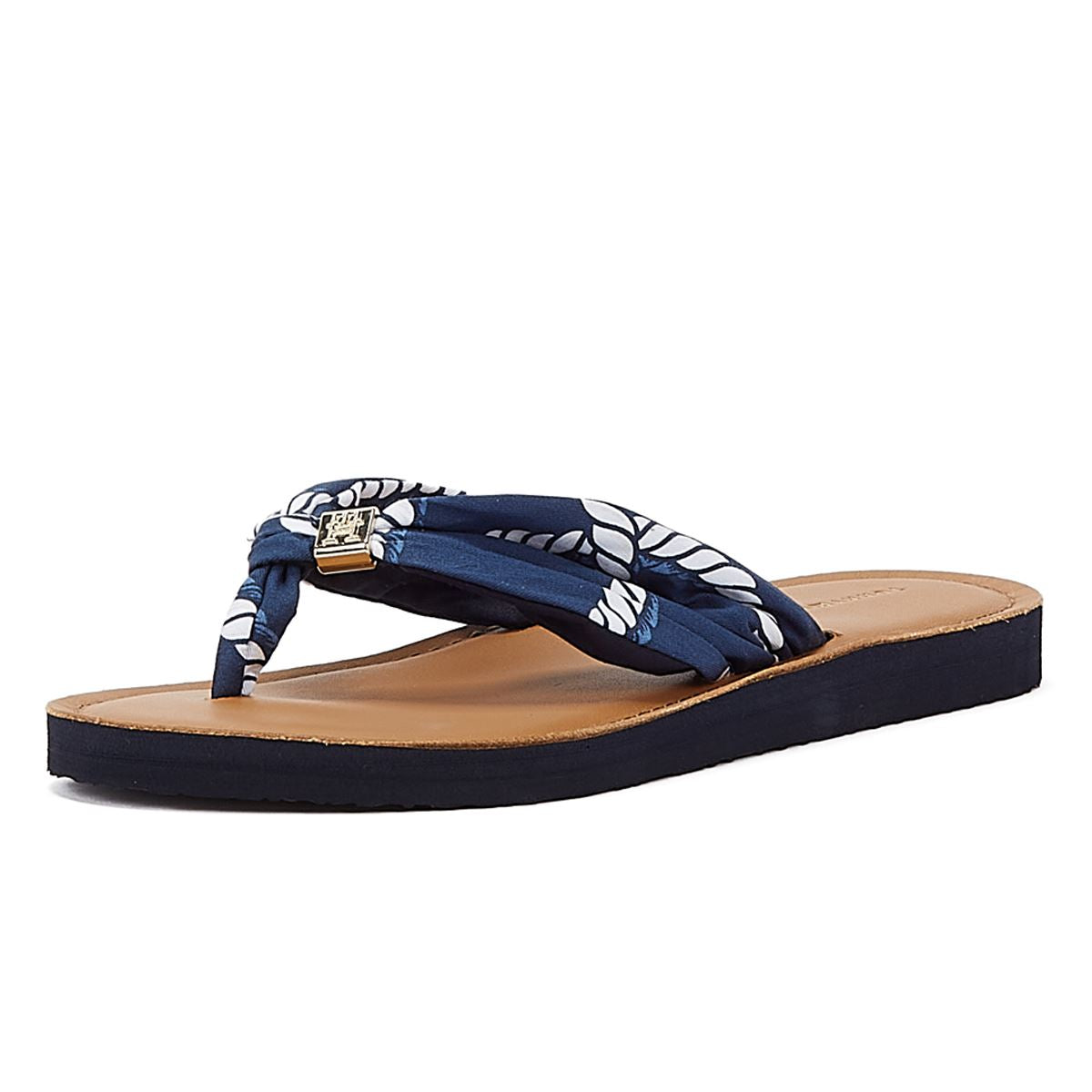 Tommy Hilfiger Elevated Beach Sandal Print Navy Women's Blue Sandal