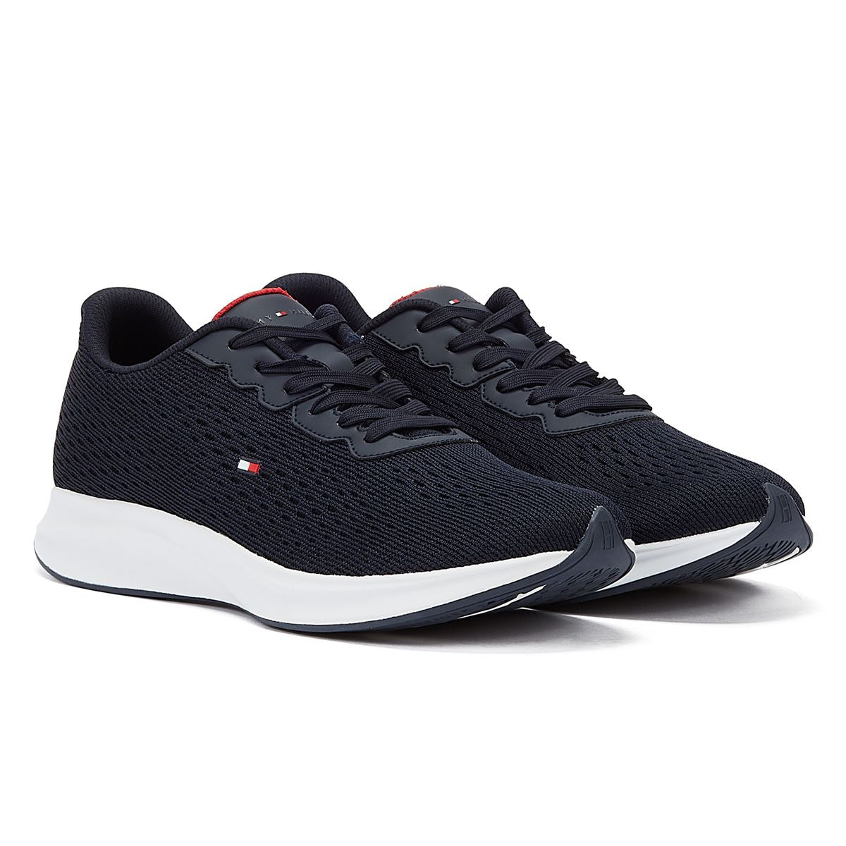Tommy Hilfiger Light Runner Knit Flag Desert Sky Men's Black Sneakers
